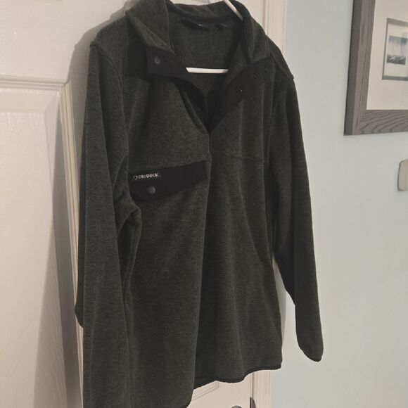 Reebok Forest Green Fleece Pullover - Picture 3 of 8